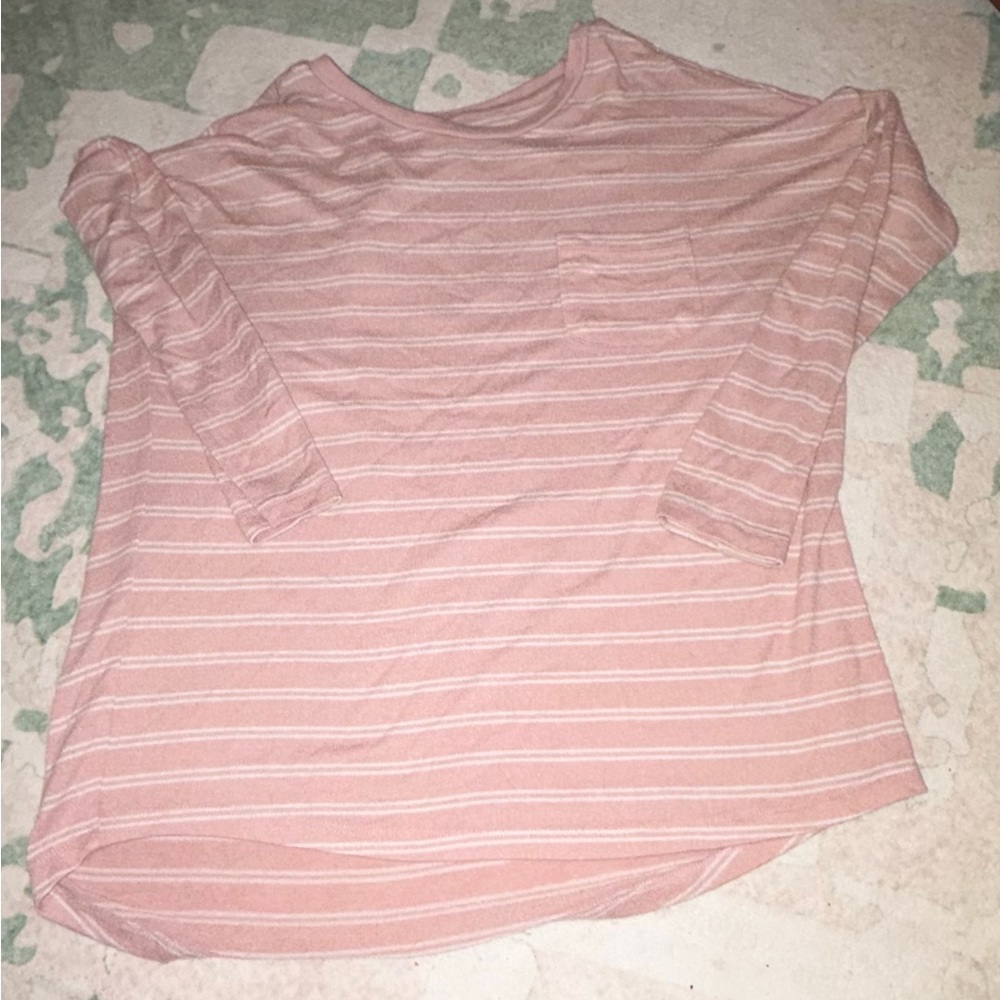 Striped Pink Women's Top